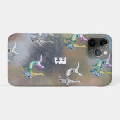 Waterverf Dinosaurus Kinderen Monogram Case-Mate iPhone Case (Achterkant (horizontaal))