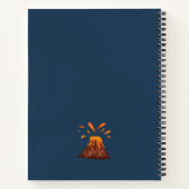 Waterverf Dinosaurus met Kinder naam Notitieboek (Achterkant)