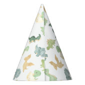 Waterverf Dinosaurus Party Dino Mite Verjaardag Feesthoedjes (Achterkant)