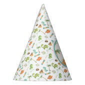 Waterverf Dinosaurus Verjaardag Feesthoedjes (Links)