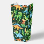 Waterverf Dinosaurussen Verjaardag Jongen Jurassic Bedankdoosjes (Achterkant)