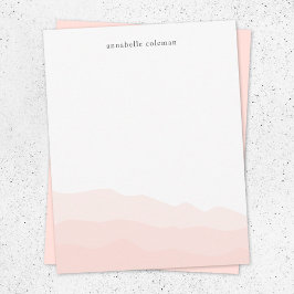 Waterverf Dip Dye Blush Pink Feminine Ombre Notitiekaartje