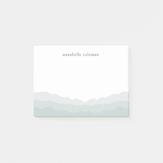 Waterverf Dip Dye Sage Green Ombre Elegant Post-it® Notes (Voorkant)