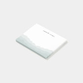 Waterverf Dip Dye Sage Green Ombre Elegant Post-it® Notes (Schuin)