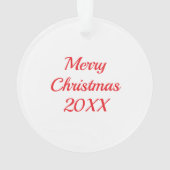 Waterverf Disc Golf thema Kerst gepersonaliseerd Ornament (achterkant)