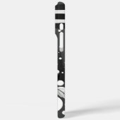 Waterverf Distressed Zwart-wit Bloemen Art Case-Mate iPhone Case (Achterkant / Links)