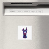 Waterverf Doberman Pinscher Magneet (Insitu (Vaatwasser))