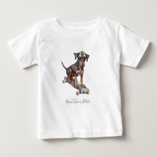 Waterverf Doberman T-shirt (Voorkant)