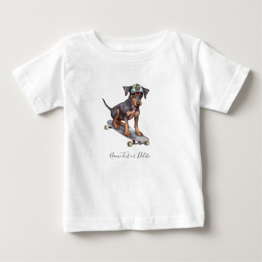 Waterverf Dobermann T-shirt (Voorkant)