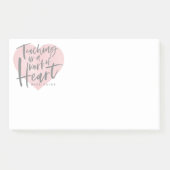 Waterverf docent cadeau hart post-it® notes (Voorkant)