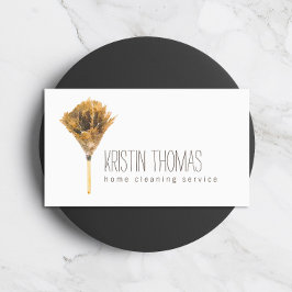 Waterverf-doezelaar-thuisreinigingsservice Visitekaartje