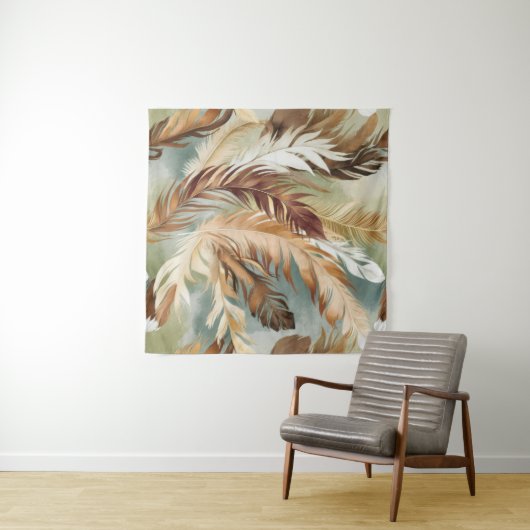 Waterverf doezelpatroon wandkleed (In Situ (horizontaal))