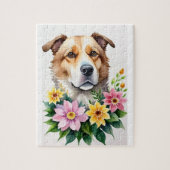 Waterverf Dog Legpuzzel (Verticaal)