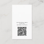 Waterverf Dog Mobile Pet Groomer QR-code Afsprakenkaartje (Achterkant)