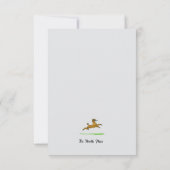 Waterverf Dog Paw Print Note Kaart (Achterkant)