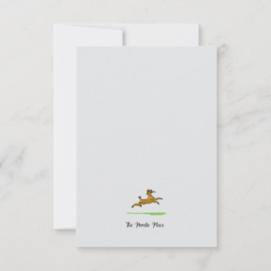 Waterverf Dog Paw Print Note Kaart (Achterkant)