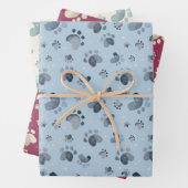 Waterverf Dog Pit Wrapping Paper Set van 3 (In situ)