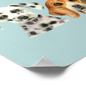 Waterverf Dog | U had me bij mij thuis Poster (Hoek)