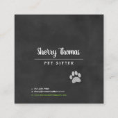 Waterverf Dog Visitekaartje (Achterkant)