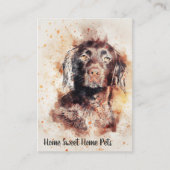 Waterverf Dog Visitekaartje (Voorkant)