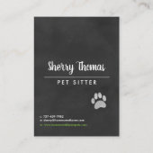 Waterverf Dog Visitekaartje (Achterkant)