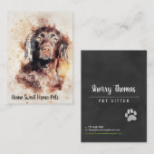 Waterverf Dog Visitekaartje (Voorkant / Achterkant)