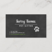 Waterverf Dog Visitekaartje (Achterkant)