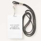 Waterverf Dog Walker Pet Sitter Badge (Achterkant met draagriem)