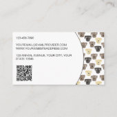 Waterverf Dog Walking Visitekaartje (Achterkant)