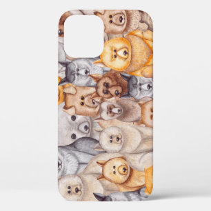 Waterverf Dogs: onfeilbaar naadloos plezier Case-Mate iPhone Case