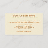 Waterverf Dogs Walker Pet Sitter Visitekaartje (Achterkant)