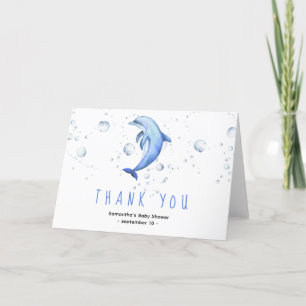 Waterverf dolfijn - bedankt baby shower