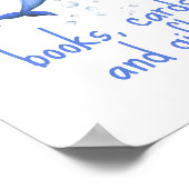 Waterverf dolfijn - Boeken kaarten en geschenken Poster (Hoek)