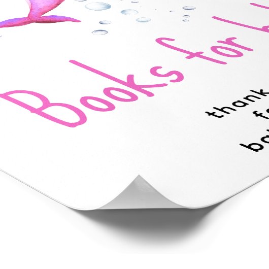 Waterverf dolfijn - Boeken voor baby Poster (Hoek)