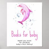 Waterverf dolfijn - Boeken voor baby Poster (Voorkant)