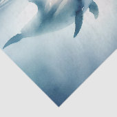 Waterverf Dolfijn Decoupage Tissuepapier (Detail)