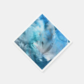 Waterverf Dolfijn Digitale Kunst Servet (Hoek)