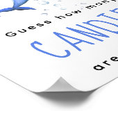 Waterverf dolfijn - Hoeveel snoepjes spel Poster (Hoek)