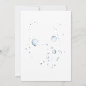 Waterverf Dolfijn Onder het Zee Baby shower Kaart (Achterkant)