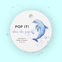 Waterverf dolfijn - pop het! Als ze poppen