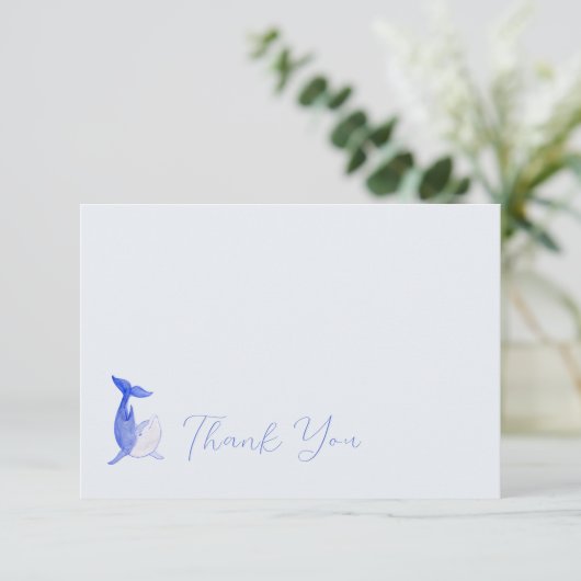 Waterverf Dolfijn Sorority Note Kaart (Staand voorkant)