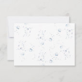 Waterverf dolfijnen Dank je geslacht onthullen Bedankkaart (Achterkant)