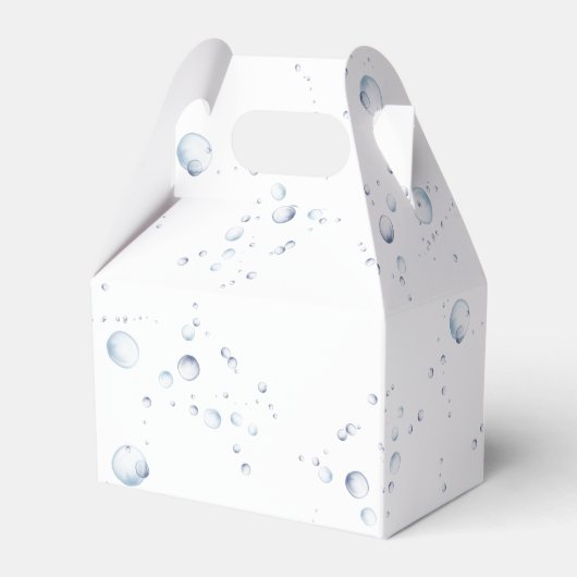 Waterverf dolfijnen Geslacht onthullen Bedankdoosjes (Achterkant)