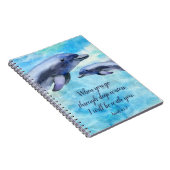  Waterverf Dolfijnen | Journalistiek Notitieboek (Rechterzijde)