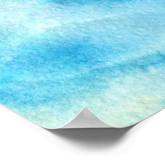  Waterverf Dolfijnen Poster (Hoek)