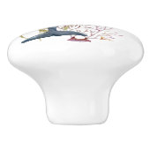 WATERVERF DOLPHIN ART COASTAL BEACH VACATIE KERAMISCHE KNOP (Zijkant)