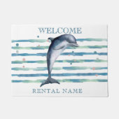 WATERVERF DOLPHIN ART VACATION RENTAL DEURMAT (Voorkant)