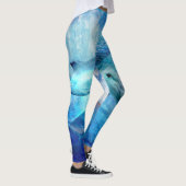 Waterverf Dolphin Digital Art Leggings (Rechts)