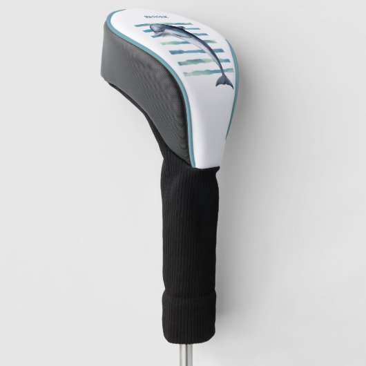 Waterverf DOLPHIN kunst Golfheadcover (Schuin)