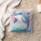 Waterverf Dolphin Kussen (Deken)